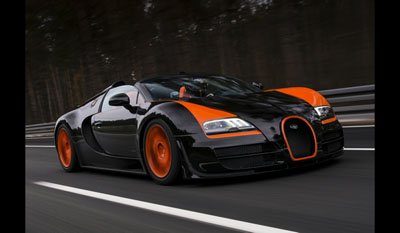 Bugatti Veyron 16.4 Grand Sport Vitesse 2013 Roadster World Speed Record  front 3